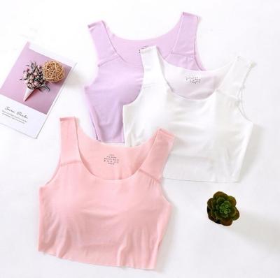 China Small School Girls Bralette Young Girls Comfort Breathable Wire Free Wide Strap Teenager Modal Sports Shaping Bra for sale