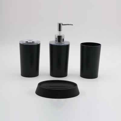 China Viable Aspire Cheap and Black Plastic Cheap ABS Plastic Bathroom Accessories Sets Bathroom Accessories Sets for sale