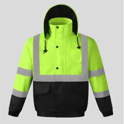 China Plus Size Ready To Ship Current Industrial Ready Outwear With Hi-Force Tape Safety Jacket For Men for sale