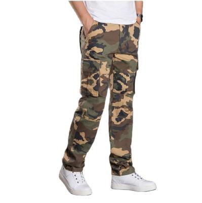 China Plus Size Ready To Ship Stock Worker Wear OEM Custom Men's Regular Straight Loose Twill Cargo Work Pants Ready To Ship for sale