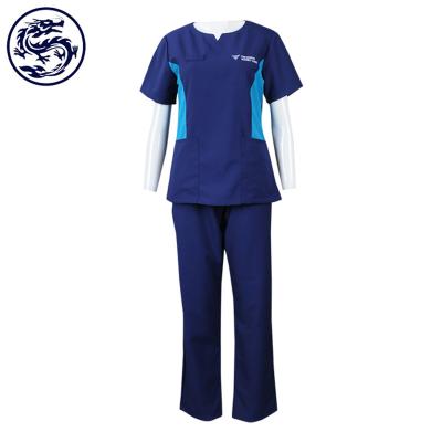 China FAMA hospital factory RPET plastics fashion hospital uniforms Japanese sexy blue maid uniform nurse uniforms for sale