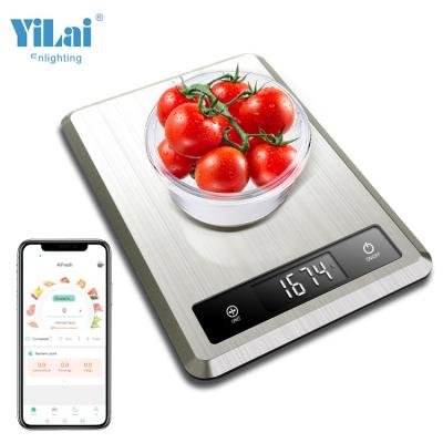 China Weight Measuring Smart Digital Display Weight Scale Kitchen Digital Scale Kitchen Tempered Glass Measuring Scale for sale