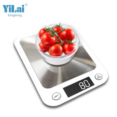 China Weight Measuring Stainless Steel 5kg Food Scale Cheap Electronic Digital Kitchen Scale For Wholesale for sale