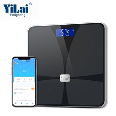 China 180kg Fat Body Measurement Scales Digital Bathroom Smart Wifi Weight Scale Electronic Height Weight Platform Balance 10 Person Battery 300x300x21mm for sale