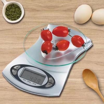 China Kitchen Scales Food Scales Stainless Steel Kitchen Scales Digital Baking Scale for Cooking Multifunction Accuracy with LCD Display for sale