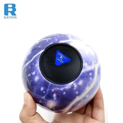 China Amazing Professional 3.9 Inches Custom Ball Toy With 20 Answers Sky Design Speaker Magic Ball Game For Kids 10cm for sale