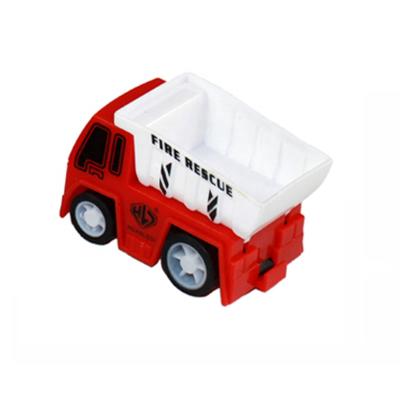 China Child Mini Plastic Red Fire Truck Funny Toy Party Favor For Kids for sale