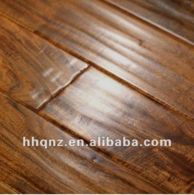 China Handscraped Antique Chestnut Acacia Engineered Wood Flooring for sale