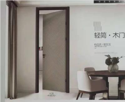 China Crystal Null Paint Carbon Anti-Crack And Anti-Distortion Modern Wooden Door for sale