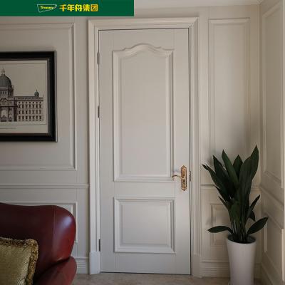 China Best New Design Custom Hotel Bedroom Flush Soundproof Delight Interior Door Solid Wood Simple Designs for sale