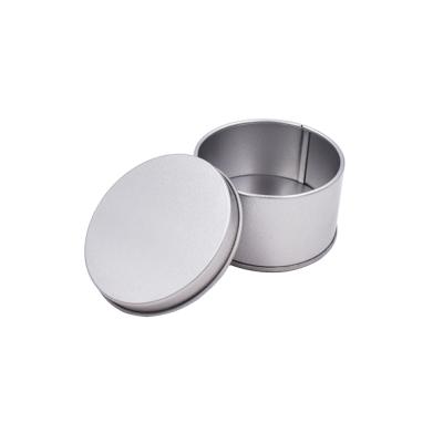 China Package Custom Printed Embossed Mini Round Storage Tin Can for sale