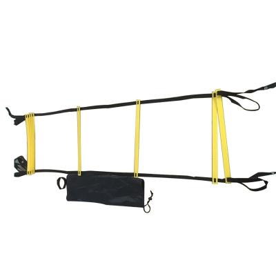 China Durable PP Football Agility Ladder Flat Training Nylon Traps Running Speed ​​Training Exercise Foot Ball Ladder for sale