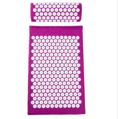 China Body Acupressure Mat and Pillow Set for Back Neck Pain Relief and Muscle Relaxation for sale