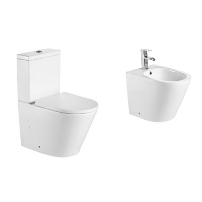 China Hot Sale Chinese Wholesale Two Piece Ceramic WC Toilet Bowl Flush Color for sale