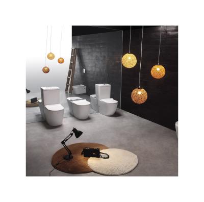 China Double-Flow Wholesale Modern Style Two Piece Durable Using Flush Double Bowl Ceramic Bathroom Toilet for sale