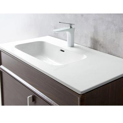 China Guarantee Quality Modern European Furniture Wash Ceramic Sink Basin Cabinet For Bathroom for sale