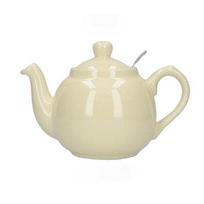 China Sustainable Wholesale Latest Design Ethiopian Farmhouse Style Ceramic Porcelain Teapot Set With Infuser for sale