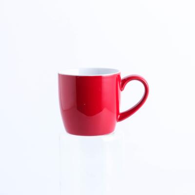 China New Viable Selling Top Type Nice Design Top Grade Red Cute Ceramic Coffee Mug for sale