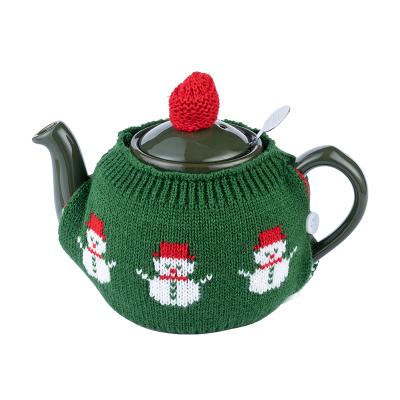 China Various Color Cozy Coffee Teapot Viable Widely Used Accessories Knitted Sweater Teapot for sale