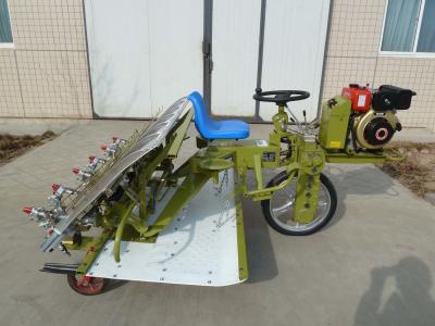 China Espacio 300m m Paddy Rice Transplanter Machine de la fila 6 filas con el motor diesel en venta