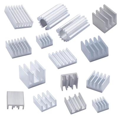 China Mini Anodized Aluminium Heatsink Width 9mm-14mm Water Cooled Aluminum Heat Sink for sale