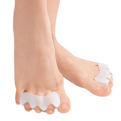 China Silicone Toe Separator from Toe Soft Gel Toe Straightener Foot Toe Spacer Corrector Pedicure for Bunion Hammer for sale