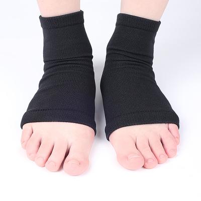 China Gel Cracked Heel Moisturizing Socks Gel Soft Arch Support Sleeve Open Cotton Cushion Socks for sale