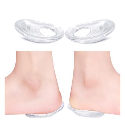 China Arch Type Gel O/X Legs Heel Orthotic Cushion Insert Reusable Silicone GEL Insole Shoe Heel Insert Heel Cup for sale