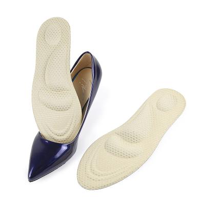 China Soft Sponge Flat Top Arch Feet Insole Breathable 4D Memory Foam Insole Massage Foam Cushion Shoe Insert for sale