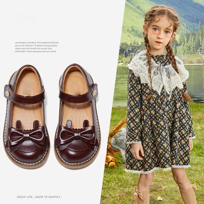 China Breathable Square Toe Princess Fashion Kids Shoes Children's High Quliaty Shoes for sale