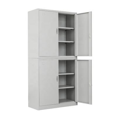 China Office Furniture Manufacturer Cheap Price Swing Door Metal Shelf Adjustable (Height) File Cabinet With Lock for sale