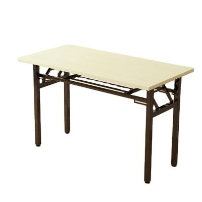 China Adjustable Modern Office Furniture Rectangle Metal Frame Folding Meeting Training Table (Height) for sale