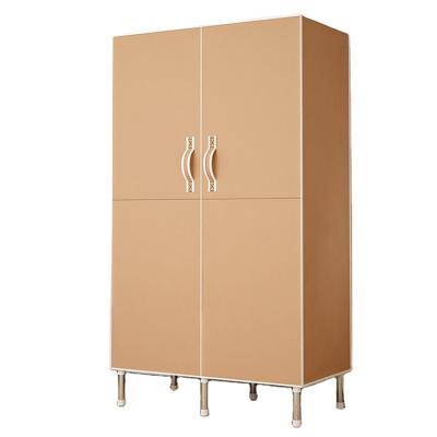 China Foldable Bedroom Furniture Factory Price Clothes Closet Fabric Foldable Wardrobe For Rental House for sale