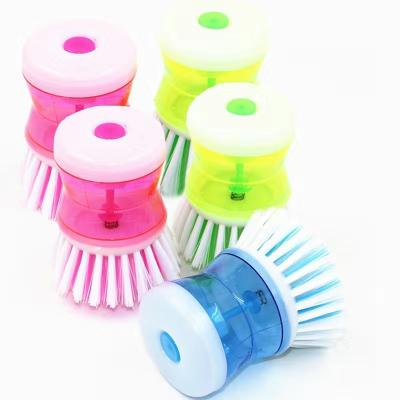 China Viable with cleaning agent 2 in 1 dish wash pot brush and dish brush for sale