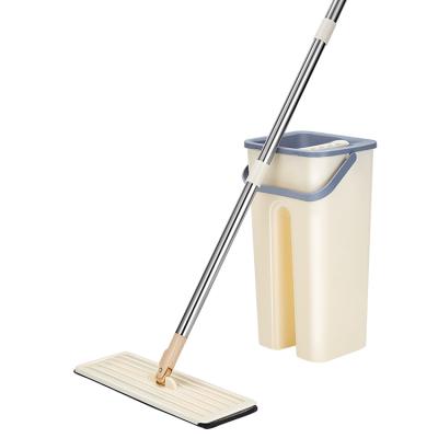 China 360 sustainable household high quality hand-washing magic broom with bucket for sale