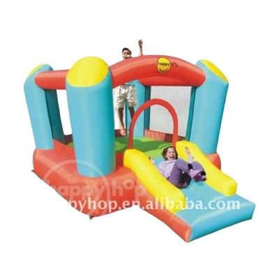 China Bouncy castle with slide happy hop castle-9220B inflatable airflow bouncer with slide inflatable bouncer house with slide for sale