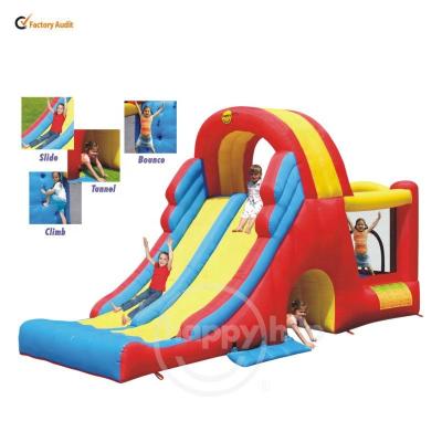 China Inflatable Slide and Bouncer Hop Hop Bouncers Slide Combos-9082N Jumping Castle and Kids Slide Inflatable Bouncer with Slide for sale