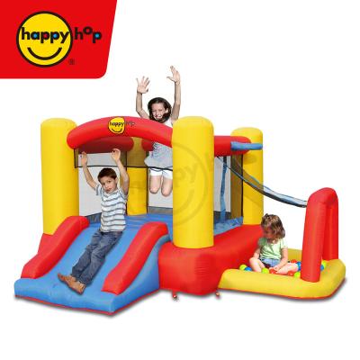 China Inflatable Bouncer with Slide HappyHop Inflatable Bouncer 9450--4 in 1 Inflatable Play Center Bouncer Castle and Jumping House Slide Ball Pool for sale