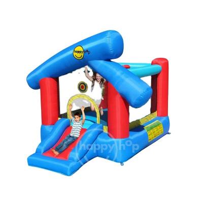 China Inflatable bouncer happy hop 9111--final combo inflatable small bounce house inflatable bouncer with slide jumping castle for sale