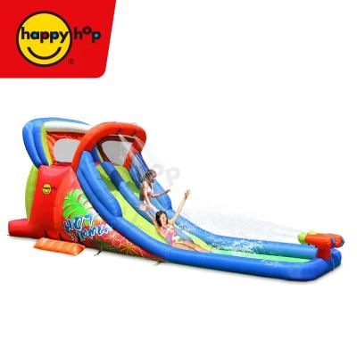 China Hop 9129-Inflatable Happy Water Slide & Pool Inflatable Water Slide & Pool With Double Barrel, Airflow Inflatable Water Slide Bouncer With Water Slide for sale