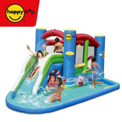 China HappyHop Inflatable Water Slide - Airflow Game and Splash Center 9381, Inflatable Bouncer and Water Slide Park for Sale Inflatable Water Slide for sale