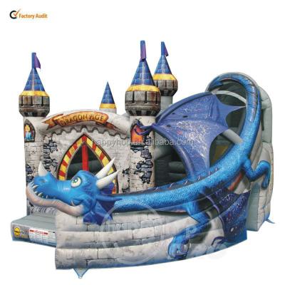 China Bouncers Rental-1031N Inflatable Commercial Bouncers Happy Hot Sale Dinosaur Bouncer Hops Up And Glide Inflatables for sale