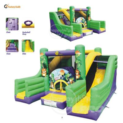 China Pro Hop Bouncer-1017J Oriented Happy Jungle Jungle Bouncer Super Bouncer With Double Slide for sale