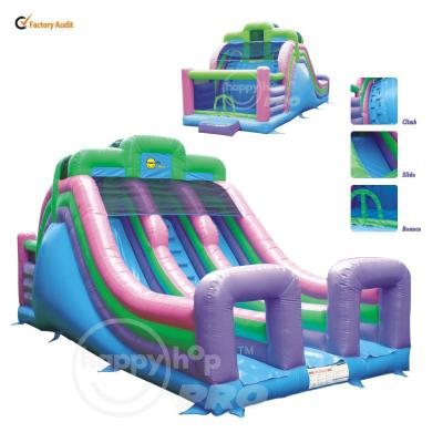 China Rise Slide and Inflatable Bouncers Rent Happy Bouncer Hops Play and Super Commercial Jumping Castles Sale Slide-1002 for sale