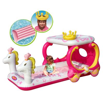 China PVC Flooring Magic Hot Princess Carriage Design Pool ,PVC Carriage Air Inflatable Sale -8201 Toy for sale