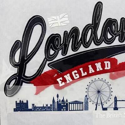 China Hats EYD Custom London Multi-material DTF heat transfer logo for sale