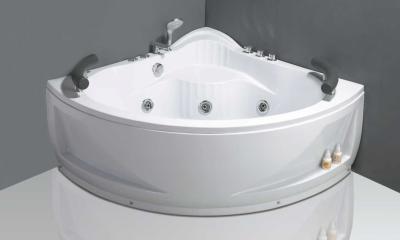 China Bath sink corner bathtub with comfortable headrest for sale