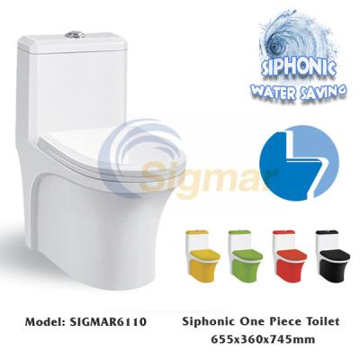 China SIGMAR6110 Best Suppilers Cheap One Piece Toilet WC Toilet Price Of Toilet Bowl for sale