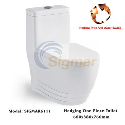 China SIGMAR6111 New Europe Design Water Closet Washdown One Piece Toilet for sale