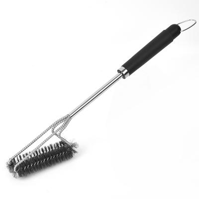 China Easily Cleaned Outdoor BBQ Tool Grill Brush Stainless Steel BBQ Cleaner Brush Safe Grill Brush for sale